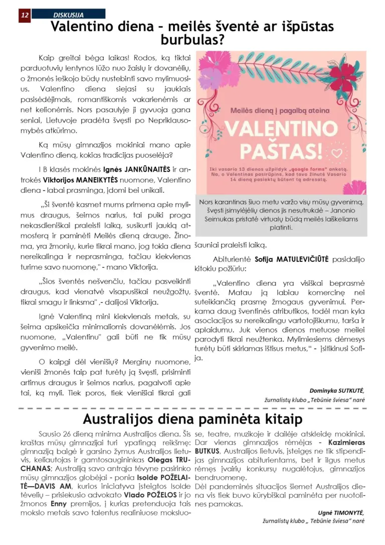Laikraštis „Tebūnie Šviesa”