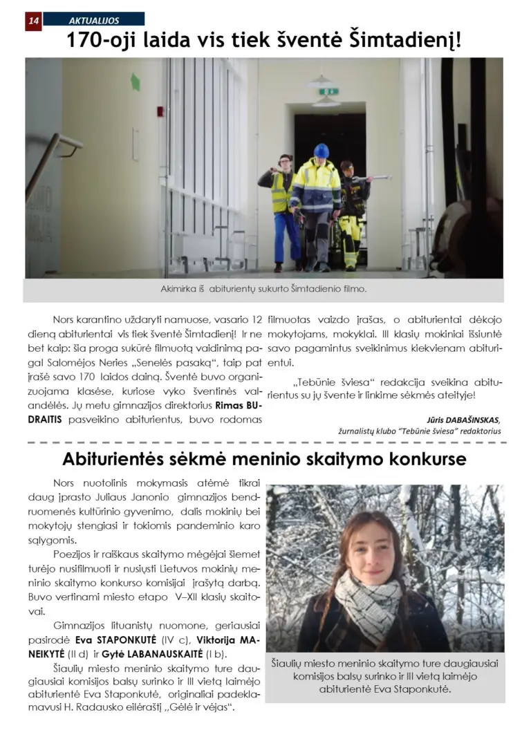 Laikraštis „Tebūnie Šviesa”