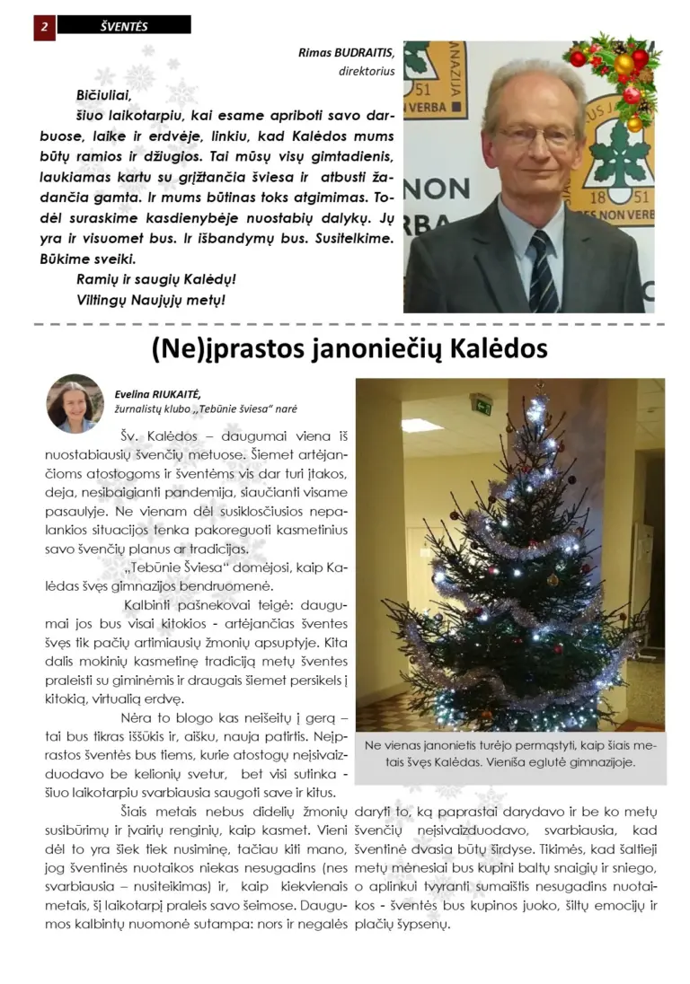 Nuotrauka 2: „Tebūnie šviesa” sveikina su Šv. Kalėdom ir kviečia skaityti!
