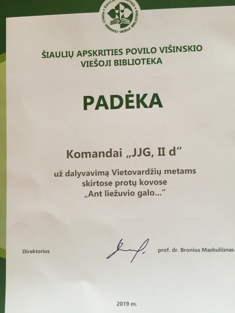 Protų kovos, skirtos Lietuvos vietovardžių metams