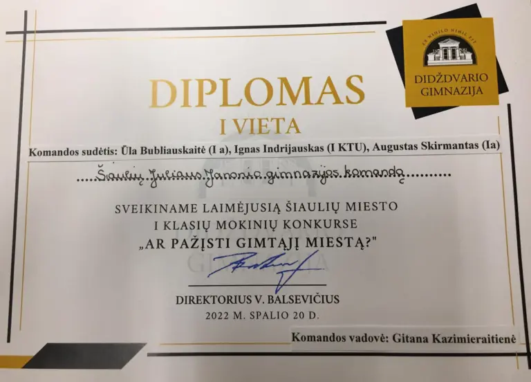Nuotrauka 1: Janoniečiai tyrinėjo, ieškojo ir rungtyniavo gimtajame mieste!