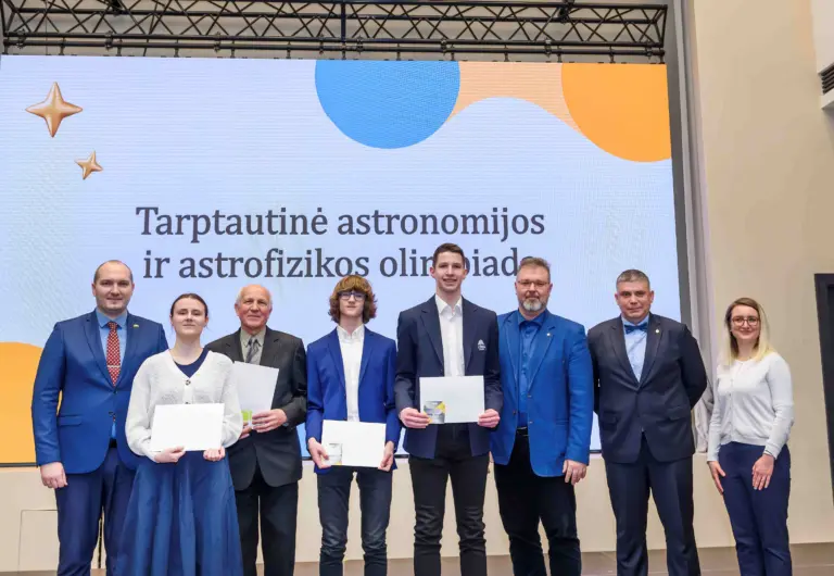 Nuotrauka 3: Tarptautinių olimpiadų dalyvių pagerbimo šventėje