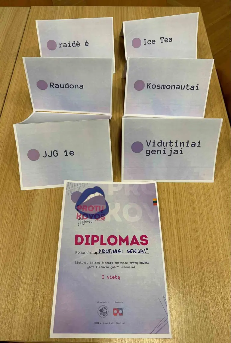 Nuotrauka 2: Janoniečių sėkmė protų kovose, skirtose Lietuvių kalbos dienoms