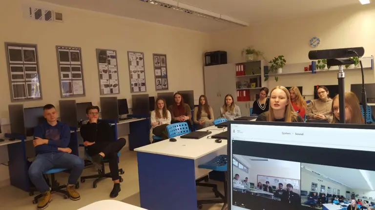 Nuotrauka 3: eTwinning projekto „CSAI – Cyber Security and Artificial Intelligence” dalyvių susitikimas