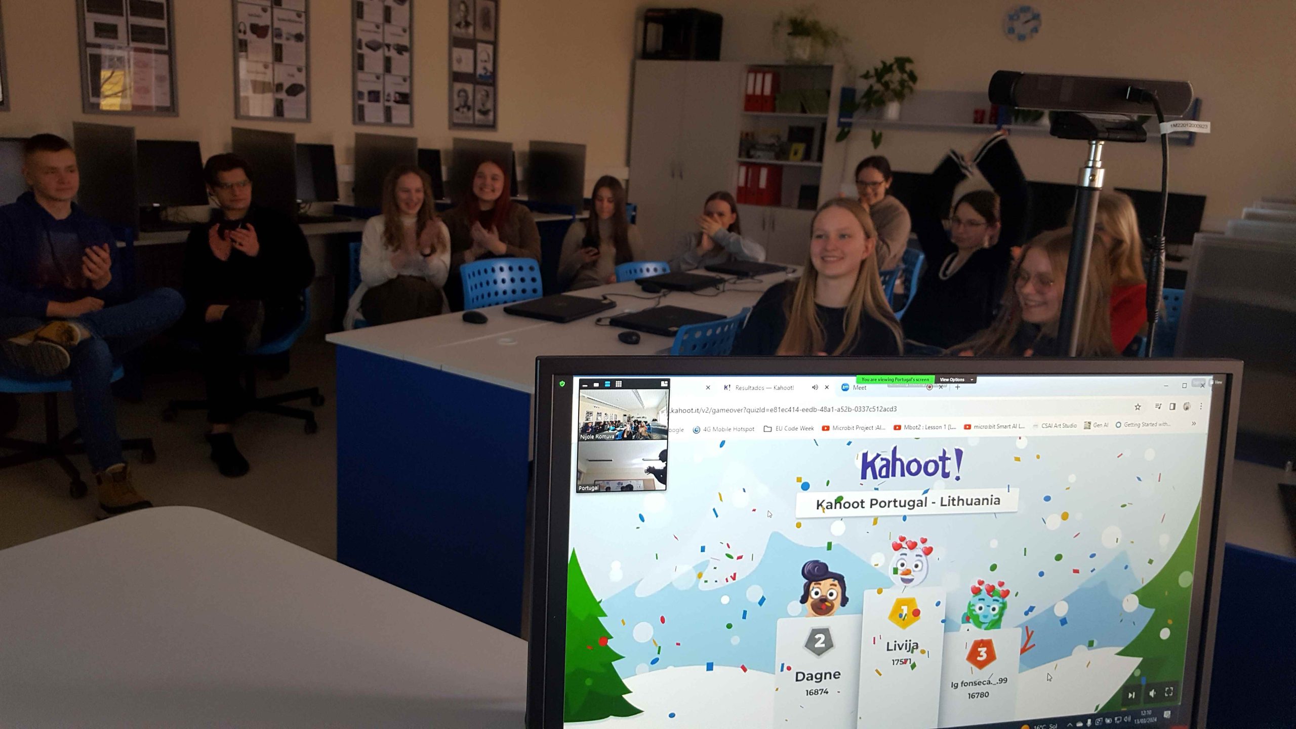 Nuotrauka 3: eTwinning projektas „CSAI – Cyber Security and Artificial Intelligence”