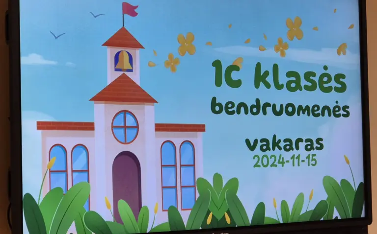 Nuotrauka 6: I c klasės bendruomenės vakaras