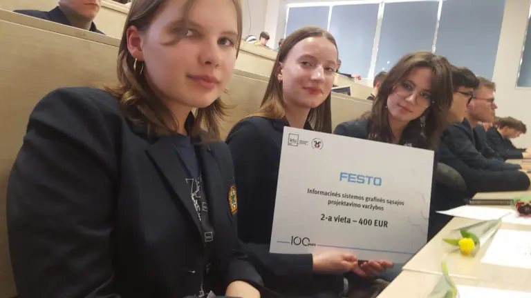 Nuotrauka 1: Informacinės sistemos grafinės sąsajos projektavimo varžybos