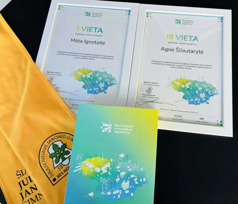 Nuotrauka 1: Janoniečiai sėkmingai dalyvavo I Nacionaliniame energetikos egzamine