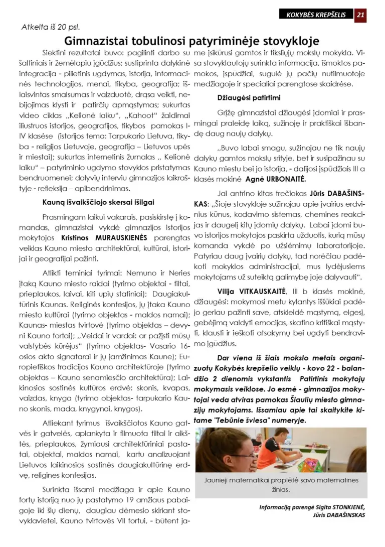 Laikraštis „Tebūnie Šviesa”
