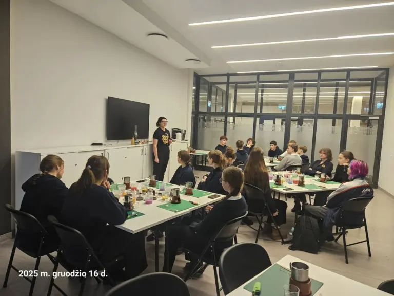 Nuotrauka 1: Kultūros paso edukacijoje „Šviesos menas“