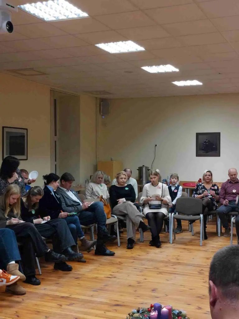 Nuotrauka 3: Kalėdinė dvasia I-osios d klasės tėvelių ir vaikų vakaronėje