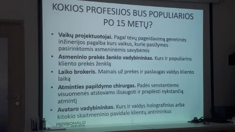 Geriausia pažintis su profesija – asmeninė patirtis