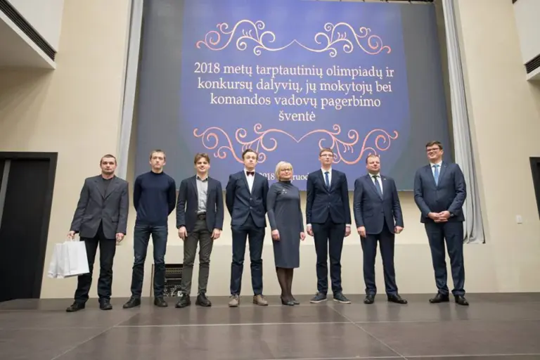 2018 m. tarptautinėse olimpiadose ir konkursuose dalyvavusių mokinių pagerbimo šventė