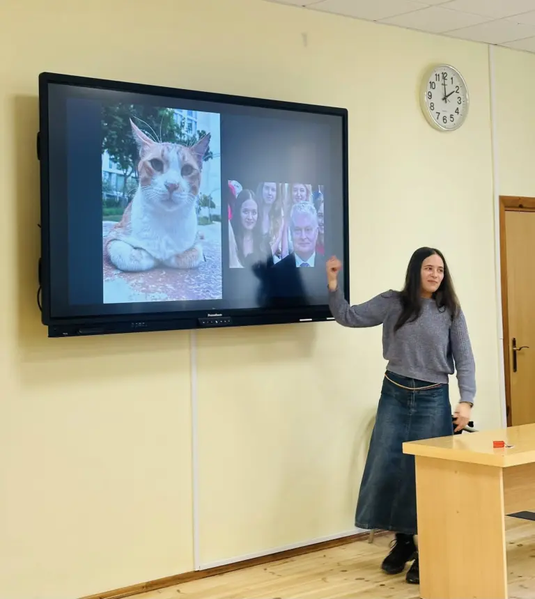 Nuotrauka 1: Svečiuose 166-osios laidos abiturientė Danutė Vaitekūnaitė