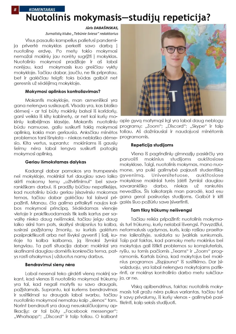 Laikraštis „Tebūnie Šviesa”