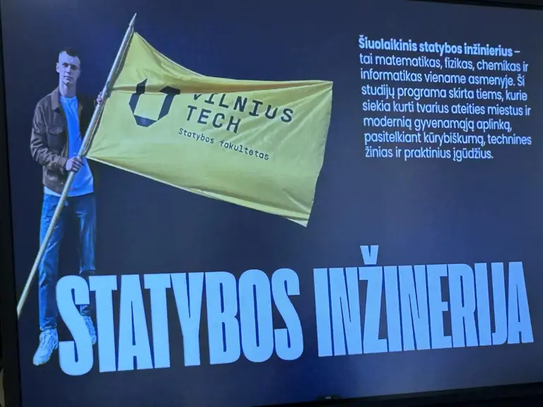 Nuotrauka 2: VILNIUS TECH Statybos fakulteto pristatymas