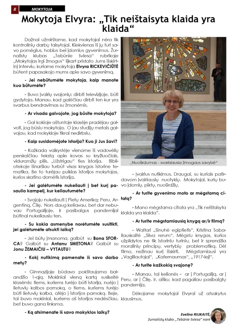 Laikraštis „Tebūnie šviesa” Nr.39