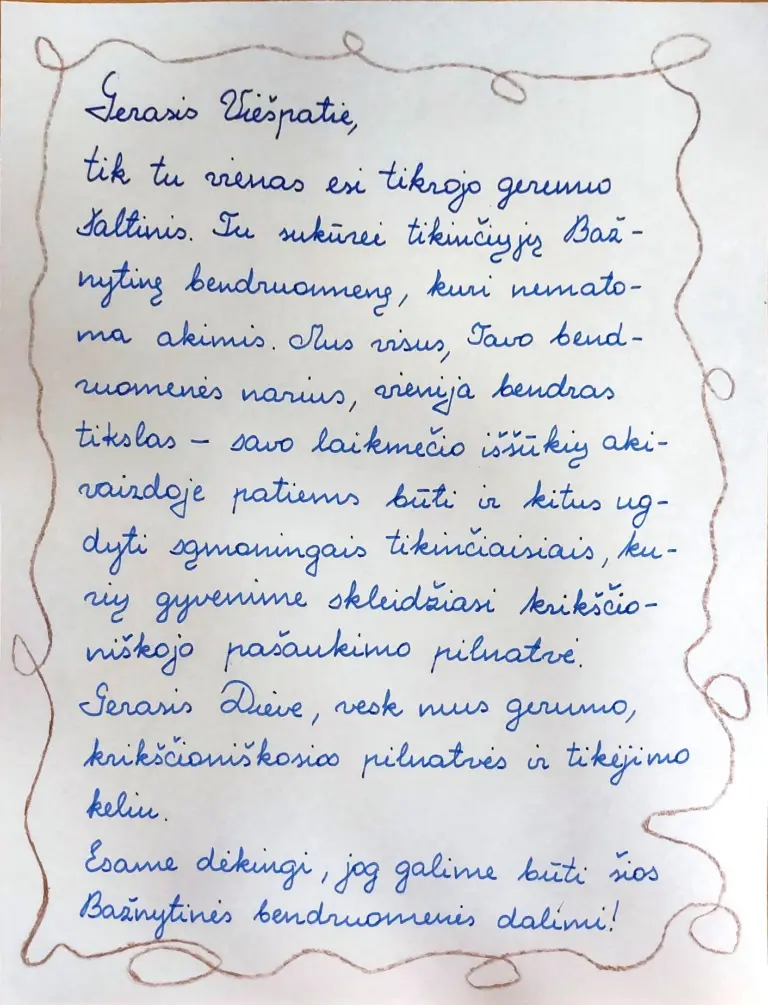 Nuotrauka 13: Mokinių darbai Šiaulių vyskupijos jubiliejiniame leidinyje