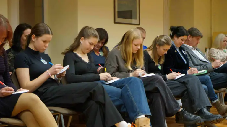 Nuotrauka 7: Kalėdinė dvasia I-osios d klasės tėvelių ir vaikų vakaronėje
