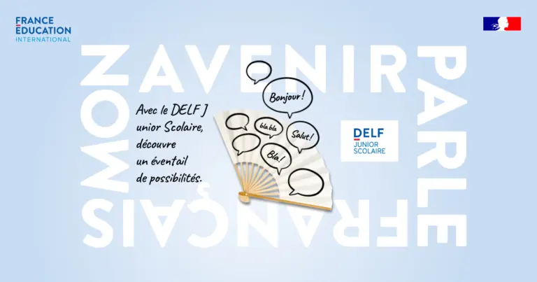 Nuotrauka 5: Informacija/ reklama apie tarptautinį egzaminą DELF/DALF
