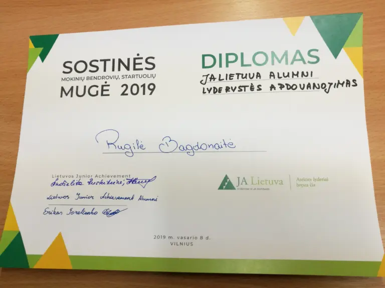 Mokinių mokomosios bendrovės „Wuzzle“ veikla