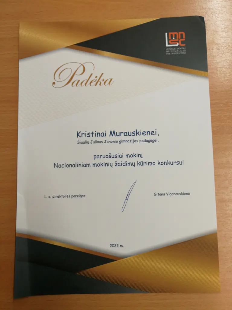 Nuotrauka 2: Nacionalinis mokinių žaidimų kūrimo konkursas