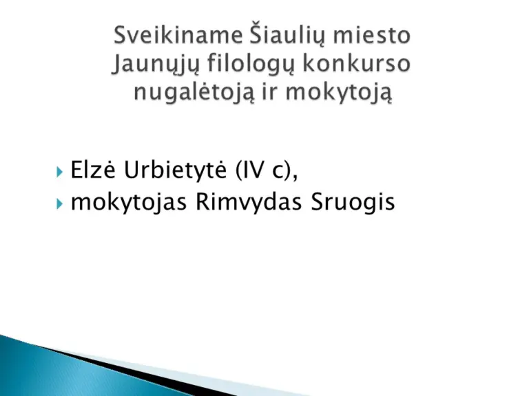 Sveikiname  miesto olimpiadų nugalėtojus