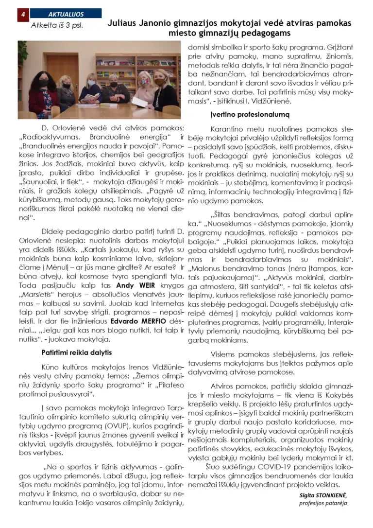 Laikraštis „Tebūnie šviesa” Nr.39