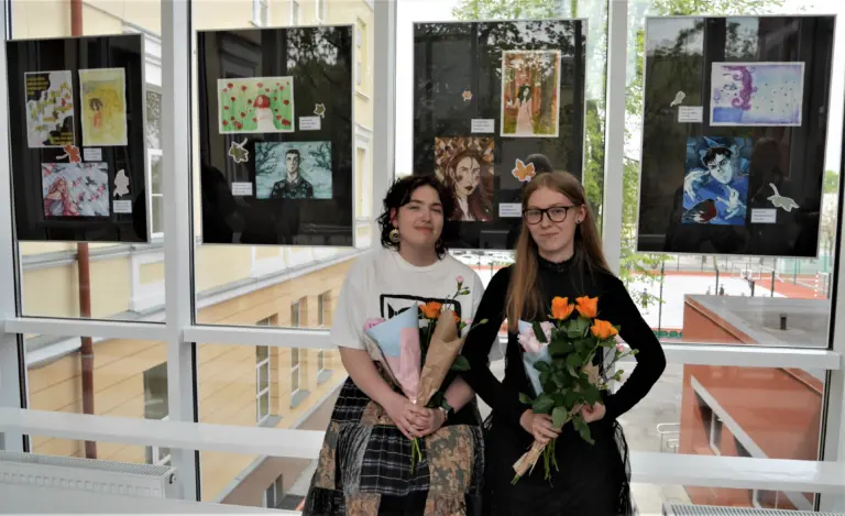 Nuotrauka 3: Ugnės Arbačiauskaitės ir Aurėjos Briedytės haiku darbų paroda