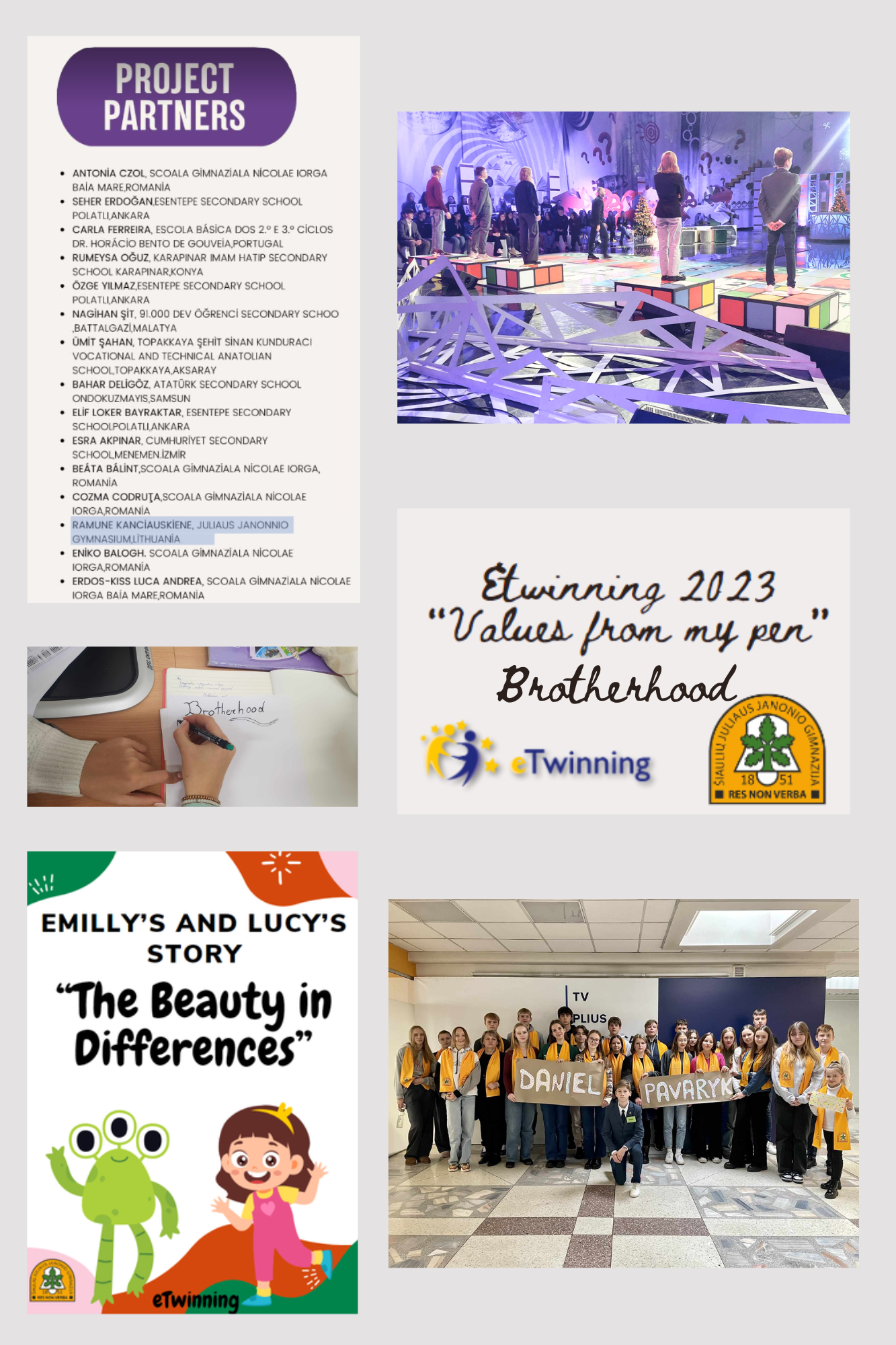 Nuotrauka 1: eTwinning projektas „Values from my pen”
