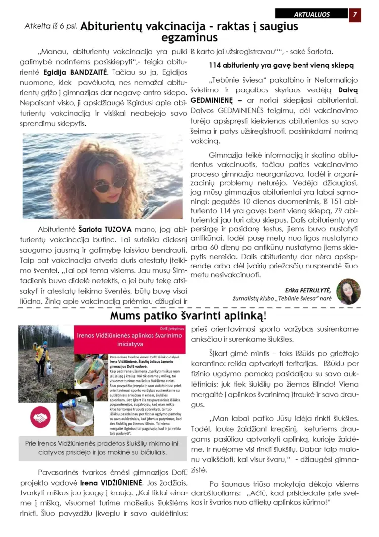 Laikraštis „Tebūnie šviesa” Nr.39