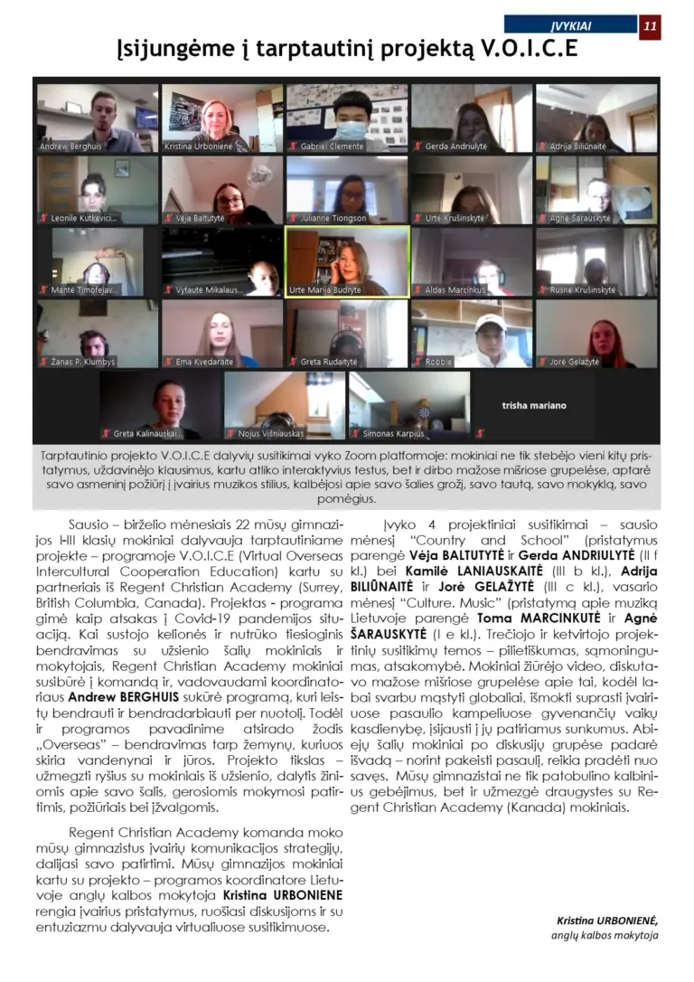 Laikraštis „Tebūnie šviesa” Nr.39