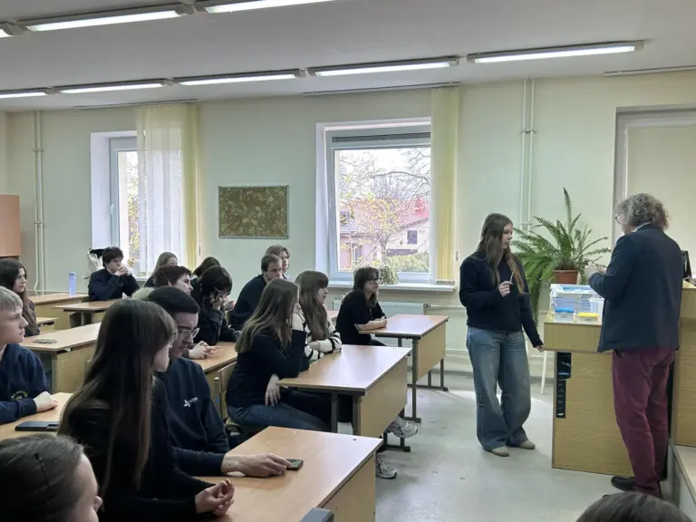 Nuotrauka 4: Susitikimas su Vilniaus Technikos universiteto atstovais