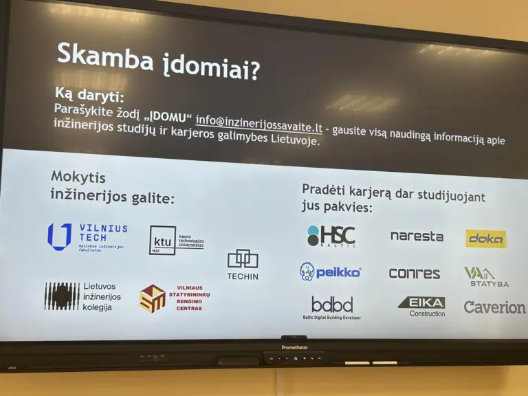 Nuotrauka 1: „Inžinerijos savaitės” renginys