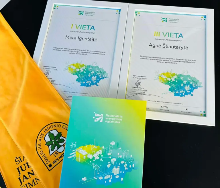 Nuotrauka 1: Janoniečiai sėkmingai dalyvavo I Nacionaliniame energetikos egzamine