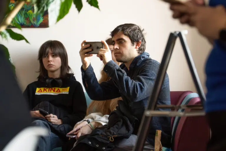 Nuotrauka 2: Tarptautinę studentų dieną paminėjome kartu su Šiaulių Juliaus Janonio gimnazijos muzikos grupe „Kaleidoskopas“!
