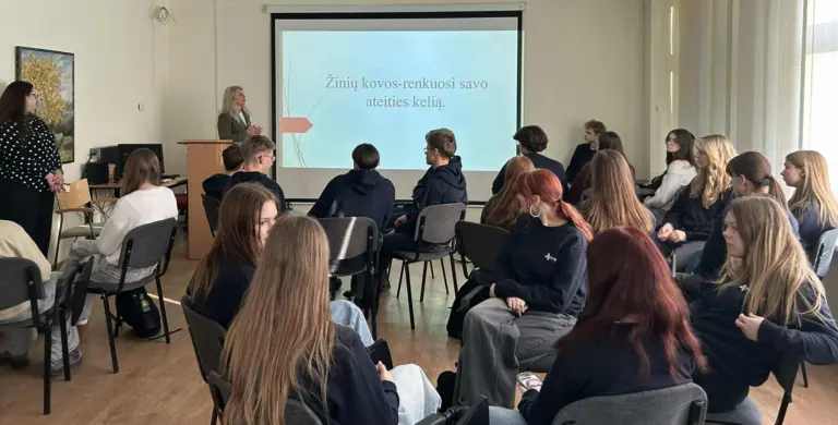 Nuotrauka 2: Karjeros renginys, skirtas Šiaulių miesto gimnazijų I klasių mokiniams.