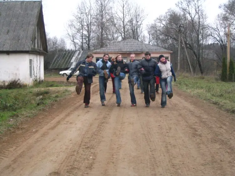Gimnazistų išvyka į vienuolyną 2004-11-09