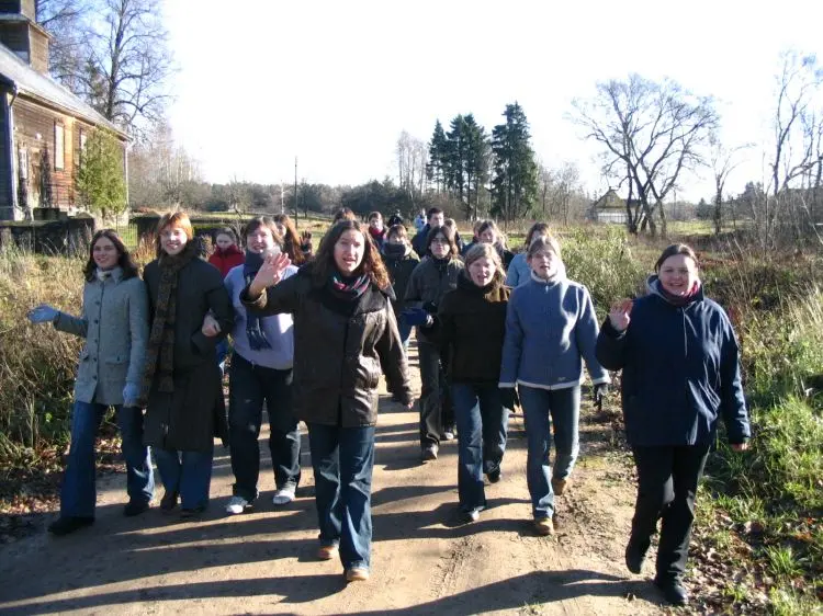 Gimnazistų išvyka į vienuolyną 2004-11-09