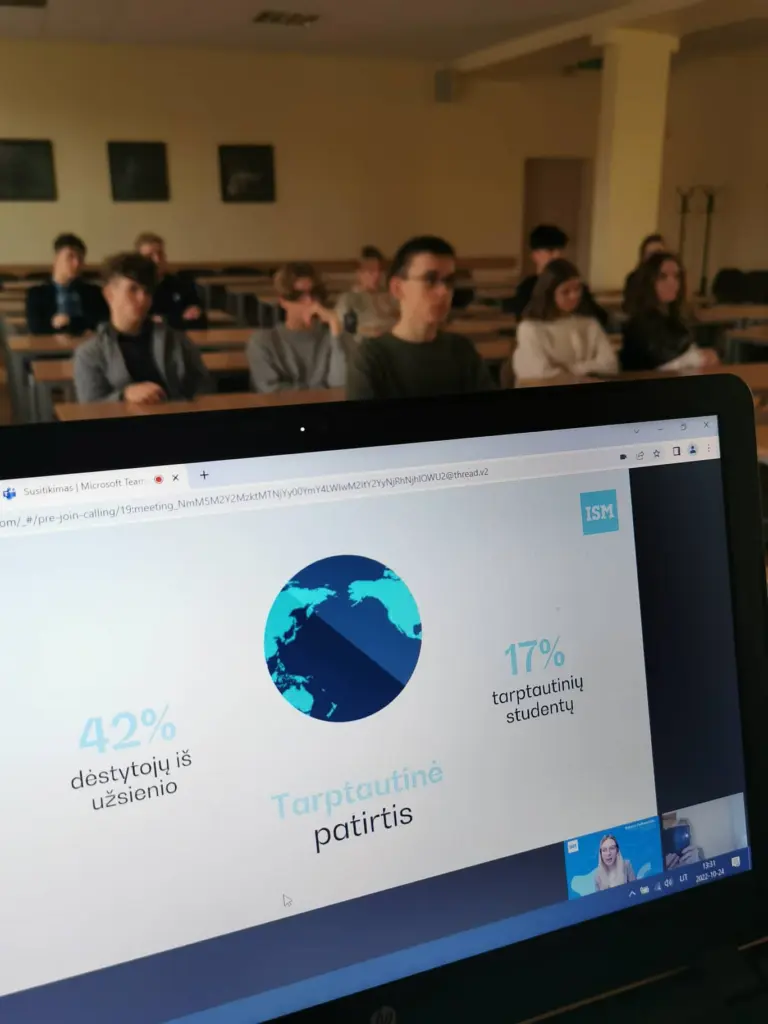 Nuotrauka 2: Nuotolinė konsultacija “ISM studijų pristatymas