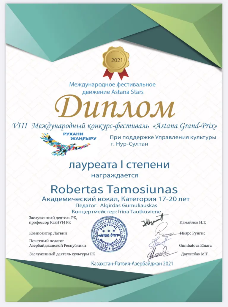 Puikus Roberto pasirodymas konkurse „ASTANA GRAND-PRIX“
