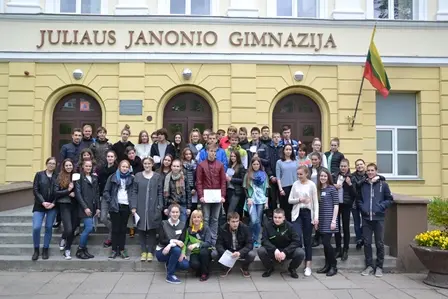 Gimnazistai rinkosi pažinti savo miestą į renginį „Mama – Mia! Mamutai bėga“