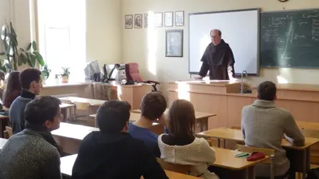 Vienuolio Tėvo Felikso viešnagė gimnazijoje
