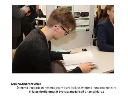 Europos Sąjungos jaunųjų mokslininkų konkurso nacionalinio etapo nugalėtojai