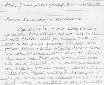 Dailyraščio konkursas