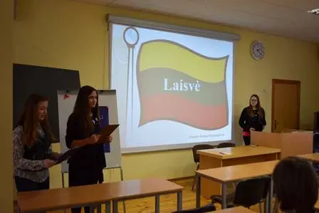 Gimnazijoje paminėta Laisvės gynėjų diena