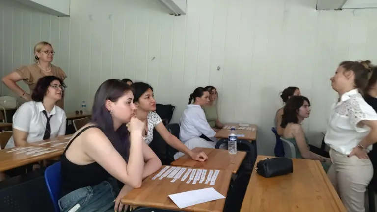 Nuotrauka 1: Projekto ,,People of Land” grupė antrąją vizito dieną Stambule