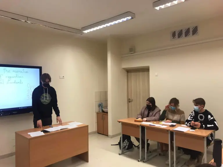 Nuotrauka 1: Gimnazijoje vyko draugiški debatai