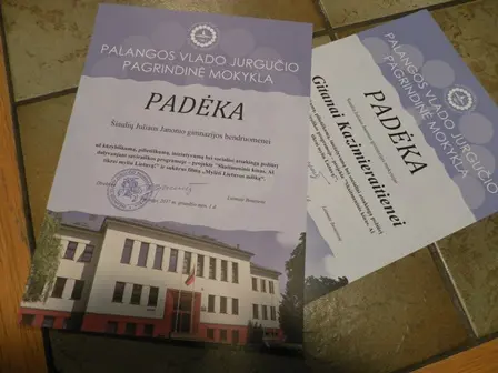 Kūrybos projekte „Skaitmeninis kinas 2017. Aš tikrai myliu Lietuvą!“ iškovoti apdovanojimai